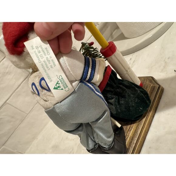 Football Santa NFL Cowboys‎ 2000 Holiday Creations Poseable Christmas No Music - Picture 8 of 11